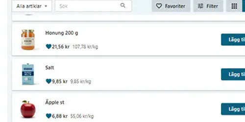 Planering och beställning
